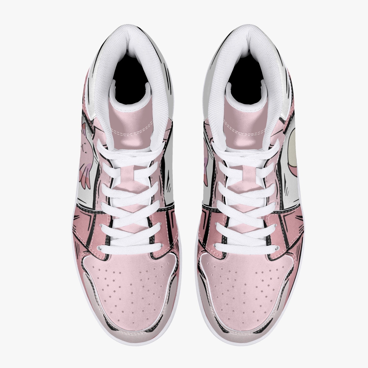 Chansey Pokemon Mid 1 Basketball Shoes