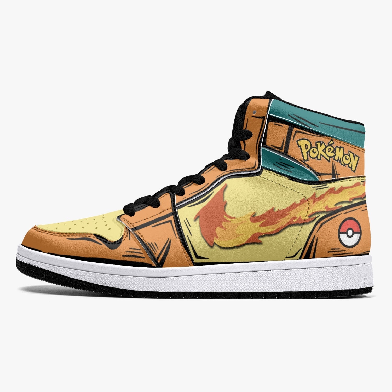 Charizard Pokemon 2 Mid 1 Basketball Shoes