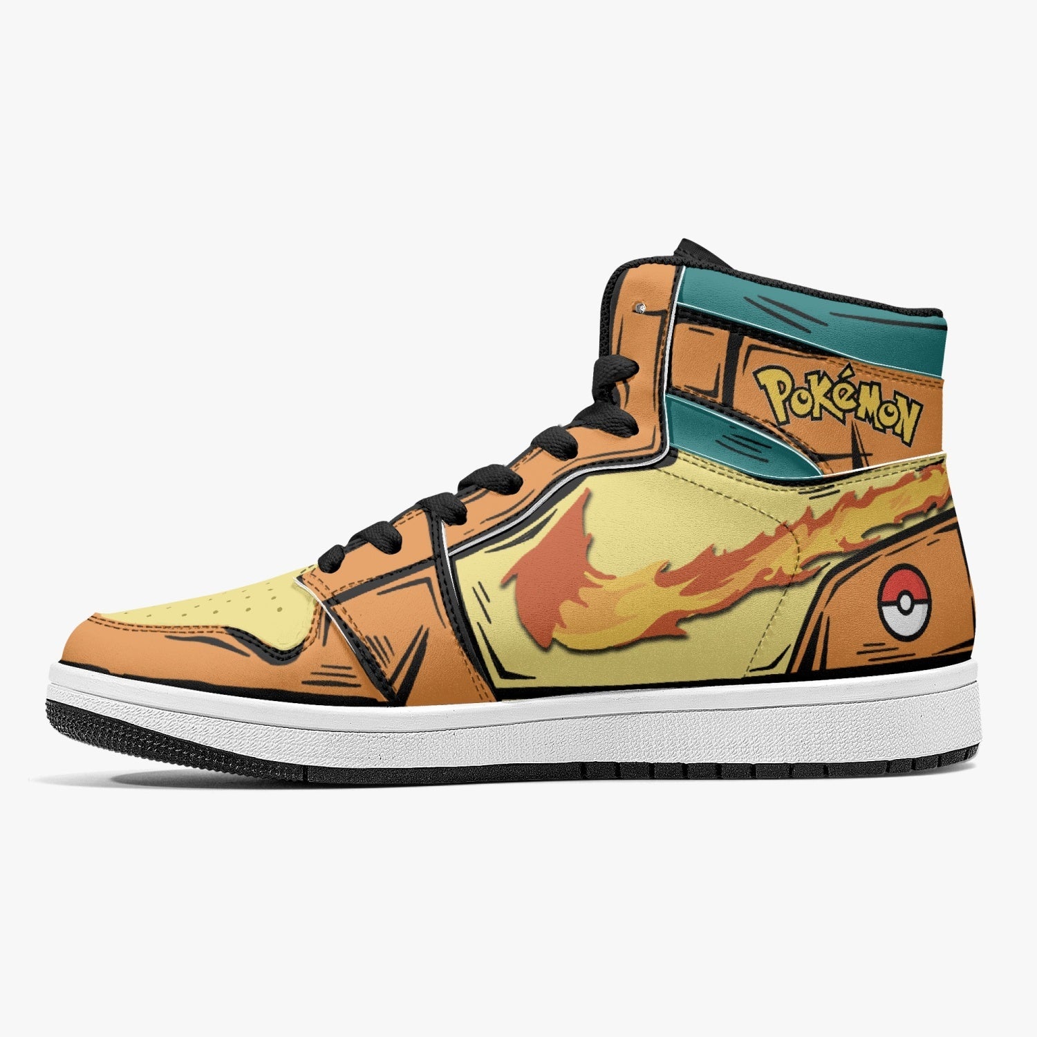 Charizard Pokemon 2 Mid 1 Basketball Shoes