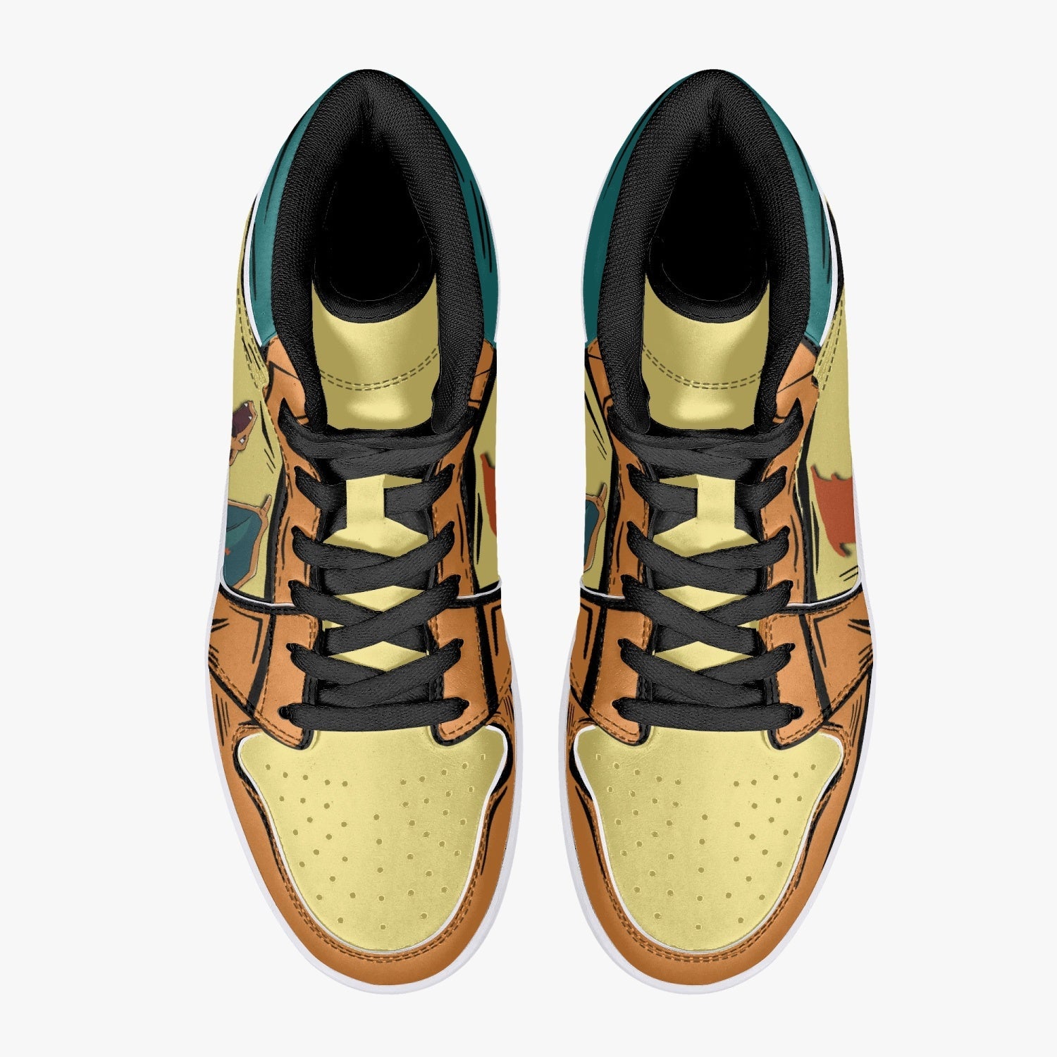 Charizard Pokemon 2 Mid 1 Basketball Shoes