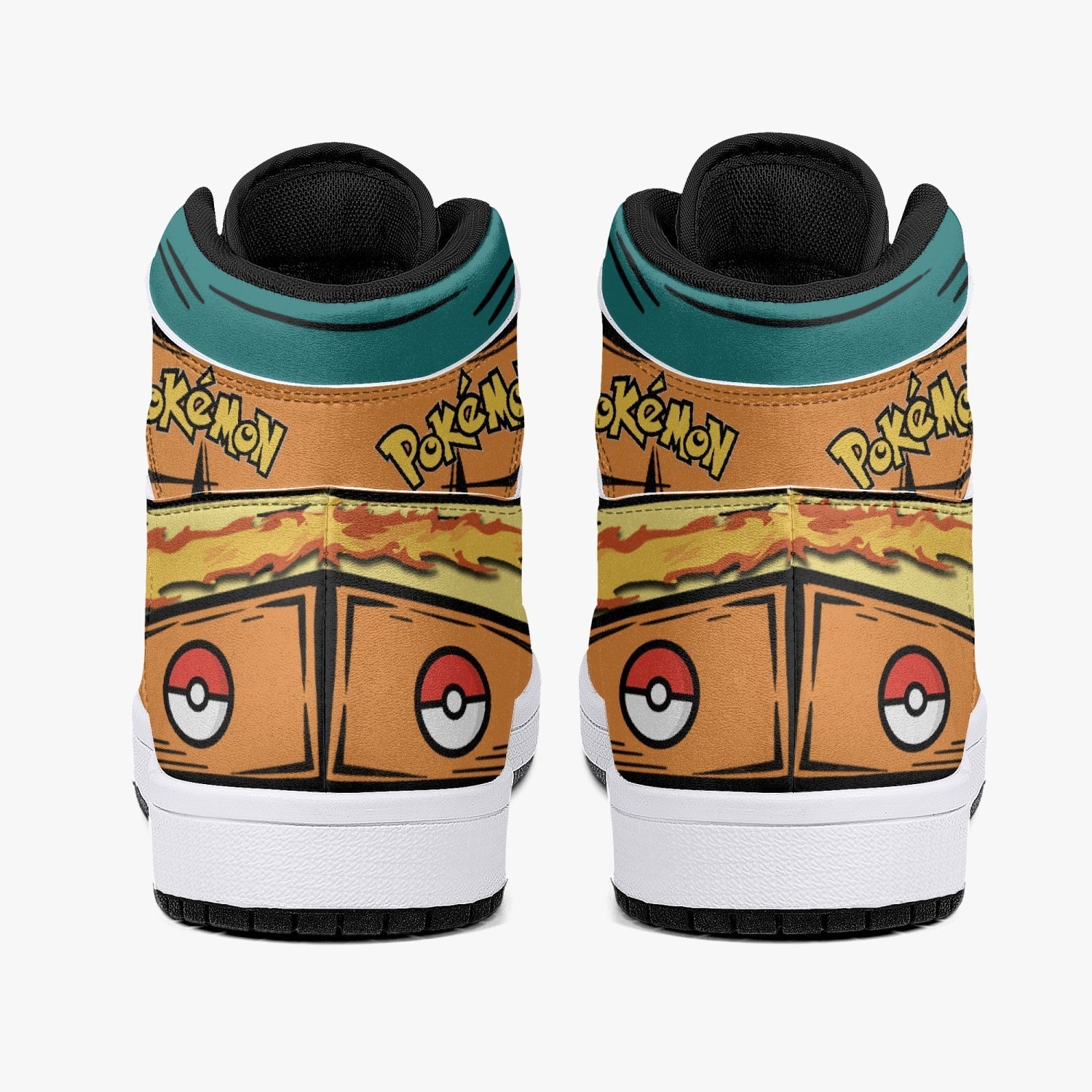 Charizard Pokemon 2 Mid 1 Basketball Shoes