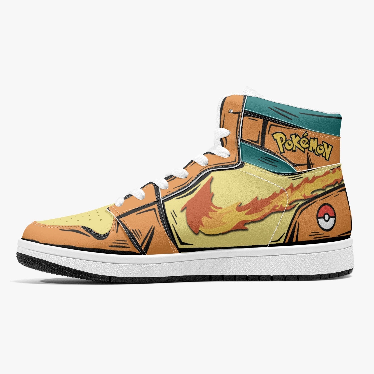 Charizard Pokemon 2 Mid 1 Basketball Shoes