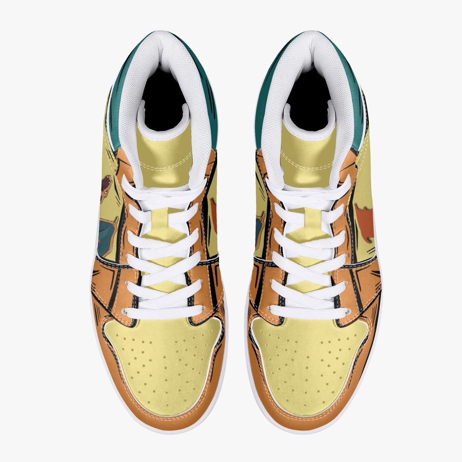 Charizard Pokemon 2 Mid 1 Basketball Shoes