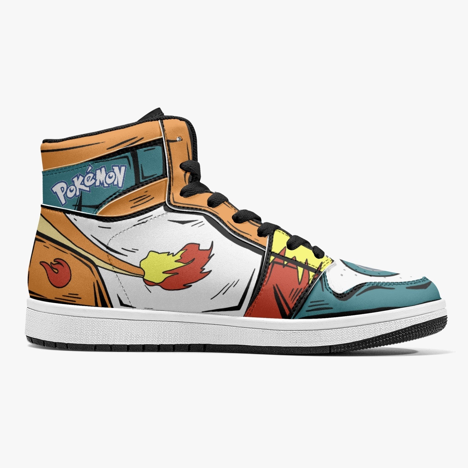 Charizard Pokemon Mid 1 Basketball Shoes