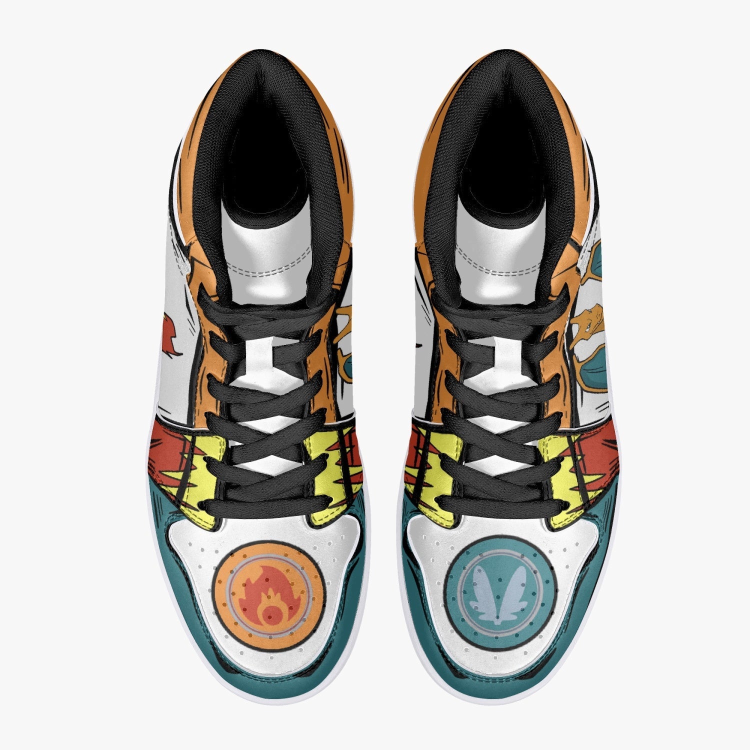 Charizard Pokemon Mid 1 Basketball Shoes