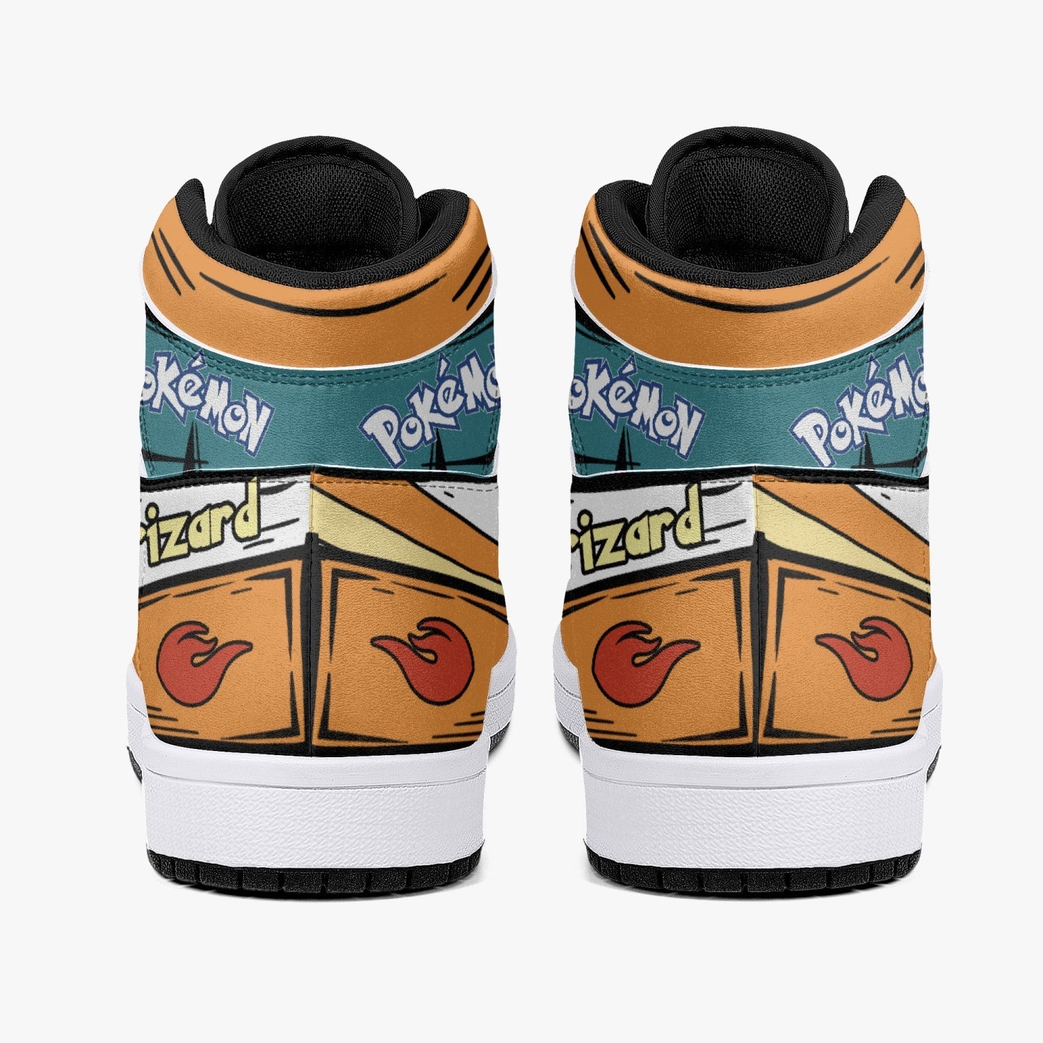 Charizard Pokemon Mid 1 Basketball Shoes