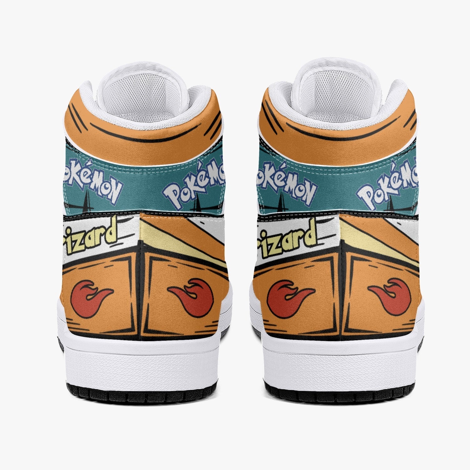 Charizard Pokemon Mid 1 Basketball Shoes