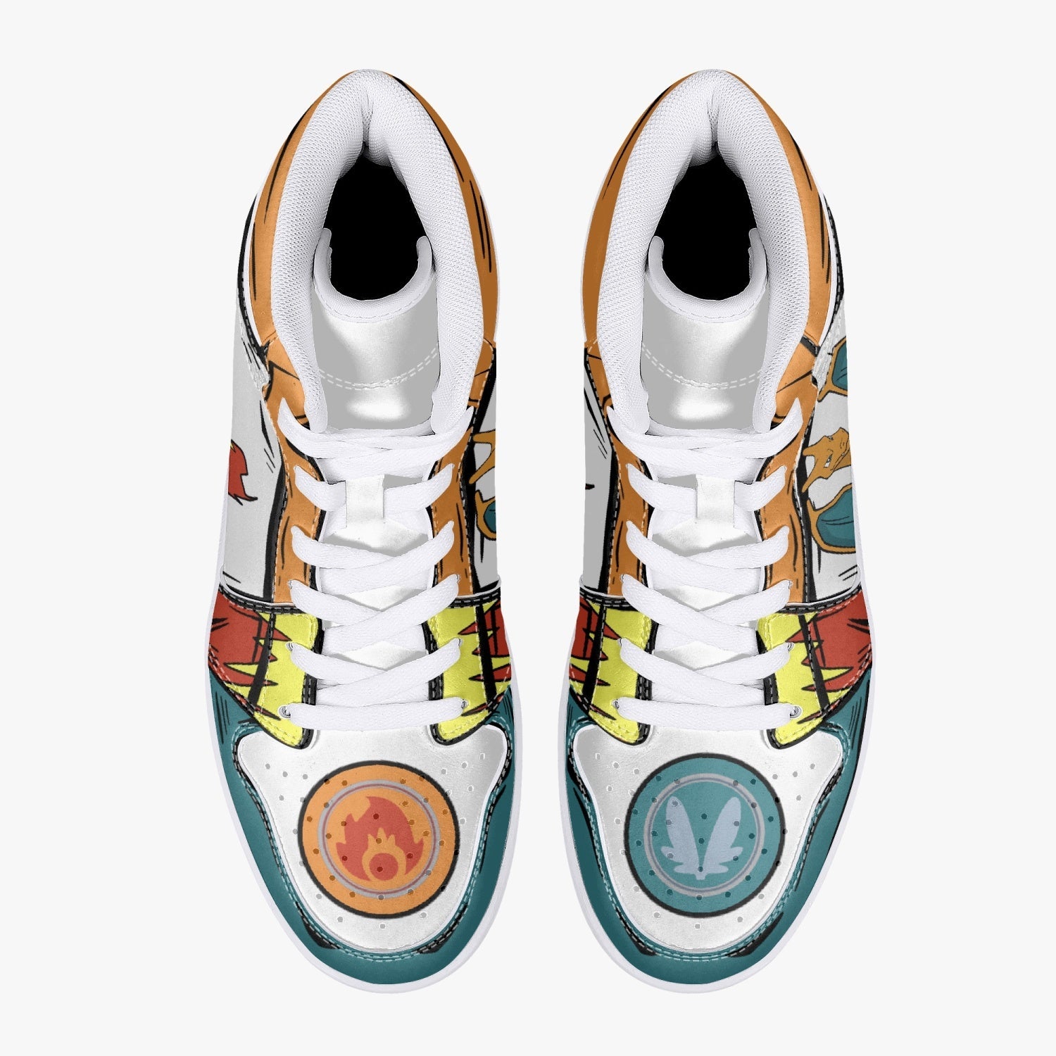 Charizard Pokemon Mid 1 Basketball Shoes