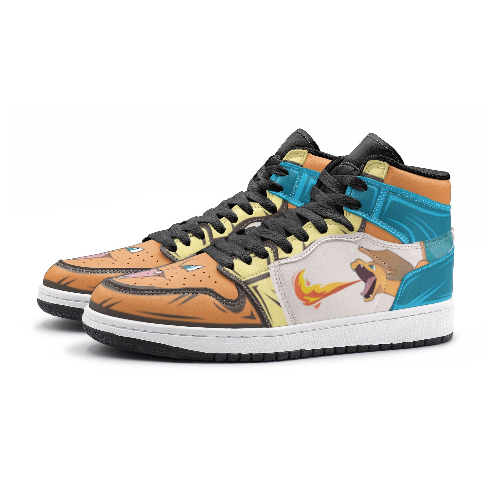 Charizard Roar Pokemon Mid 1 Basketball Shoes
