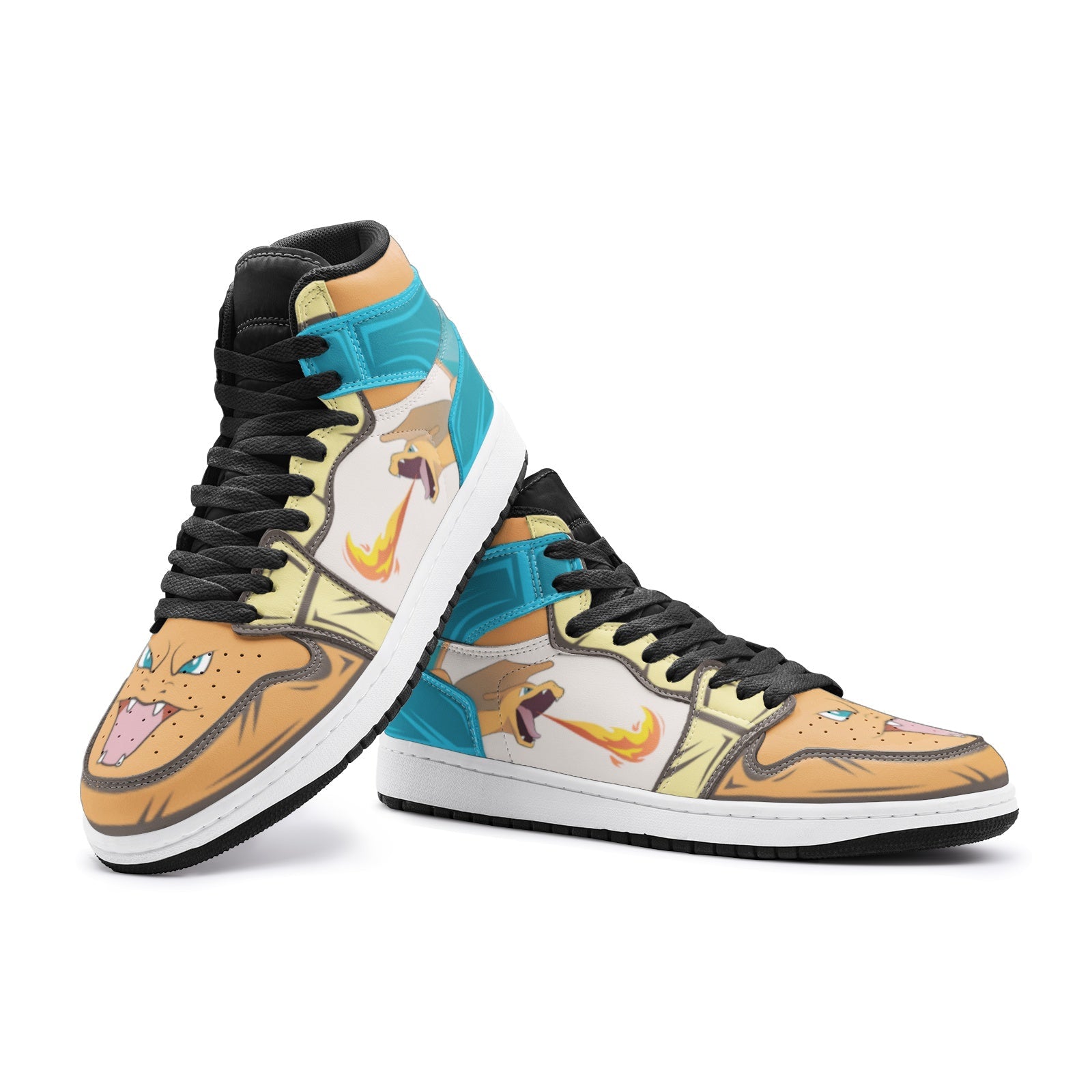 Charizard Roar Pokemon Mid 1 Basketball Shoes