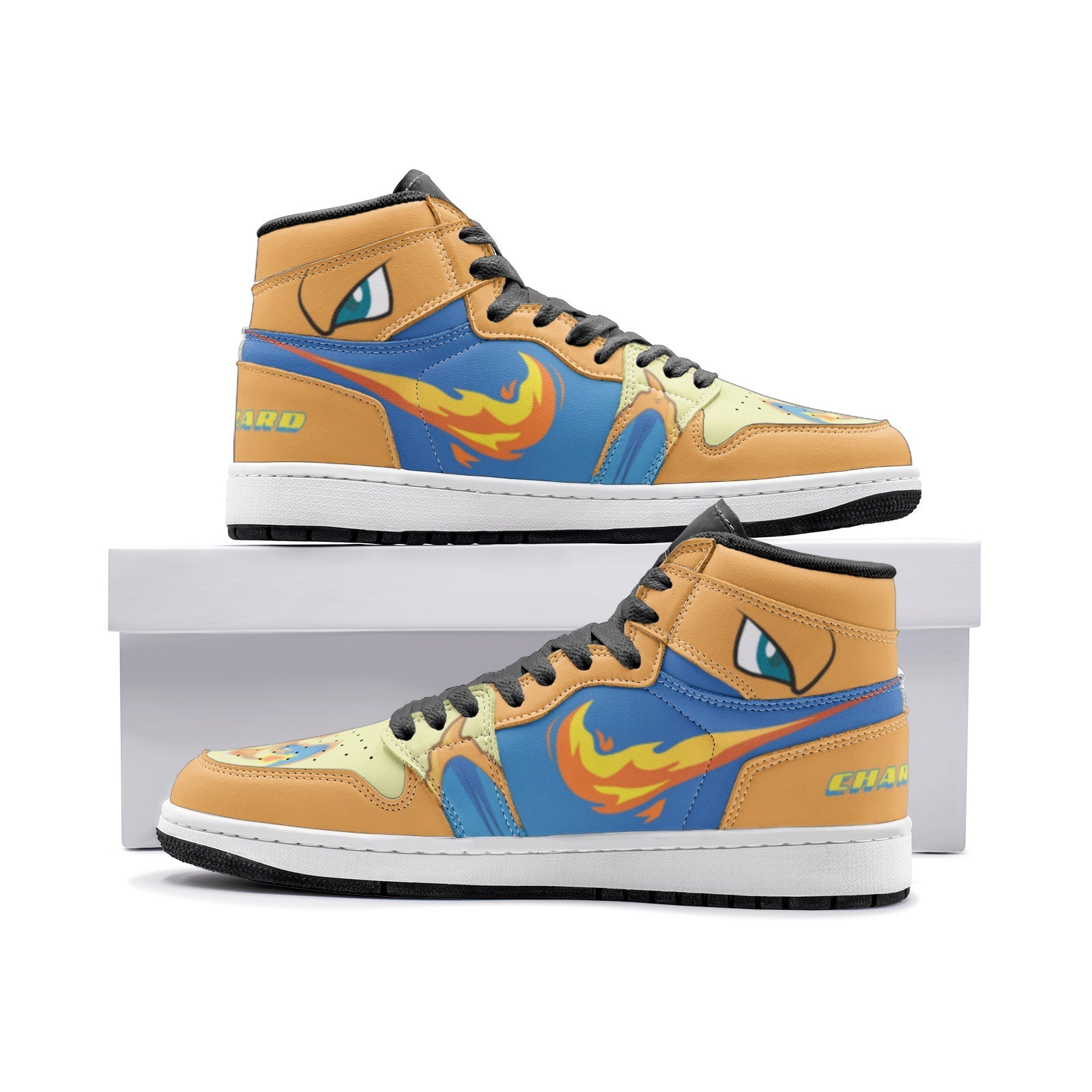 Charizard Starter Pokemon Mid 1 Basketball Shoes