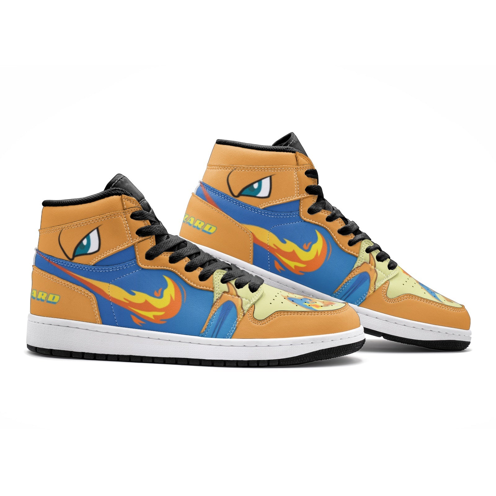 Charizard Starter Pokemon Mid 1 Basketball Shoes