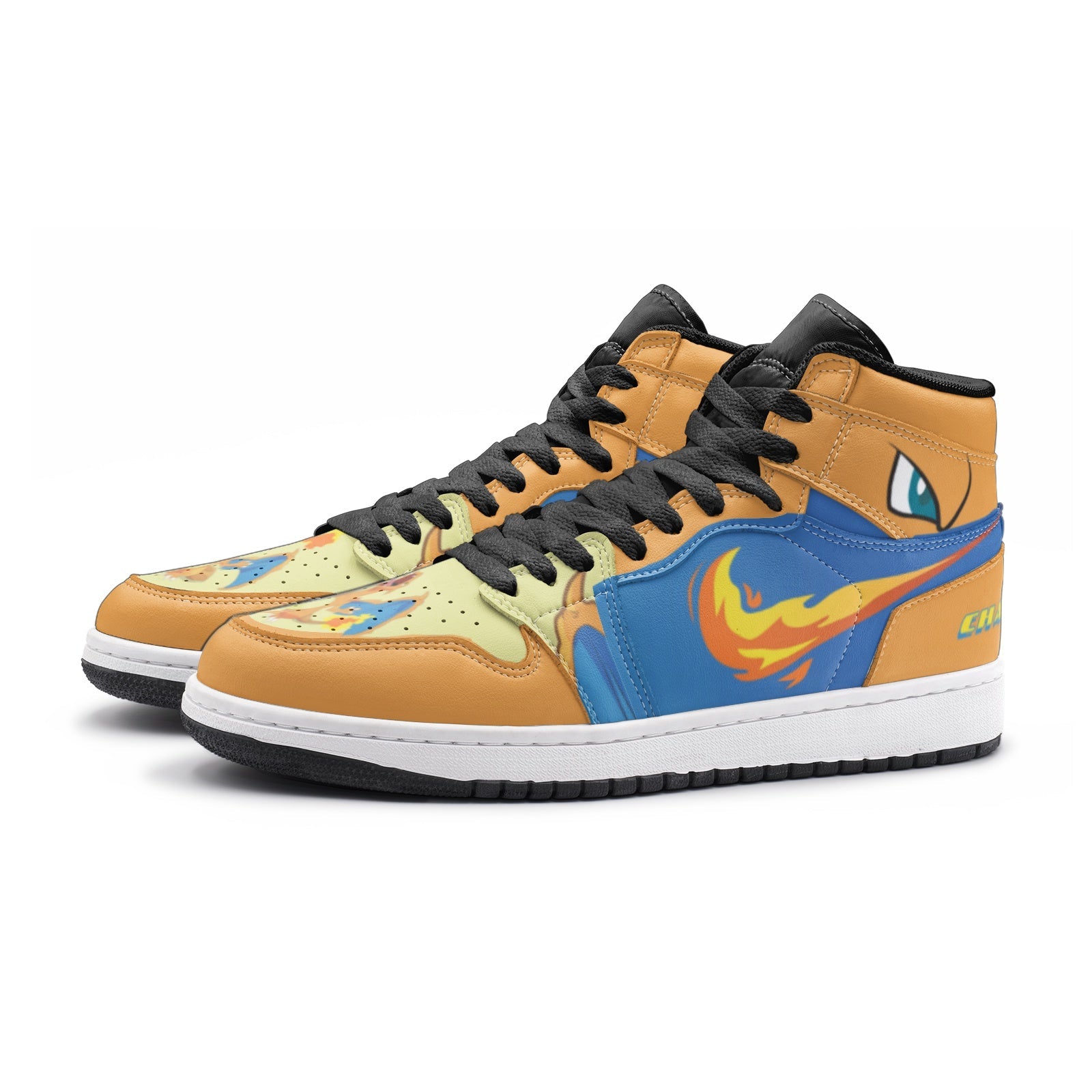 Charizard Starter Pokemon Mid 1 Basketball Shoes
