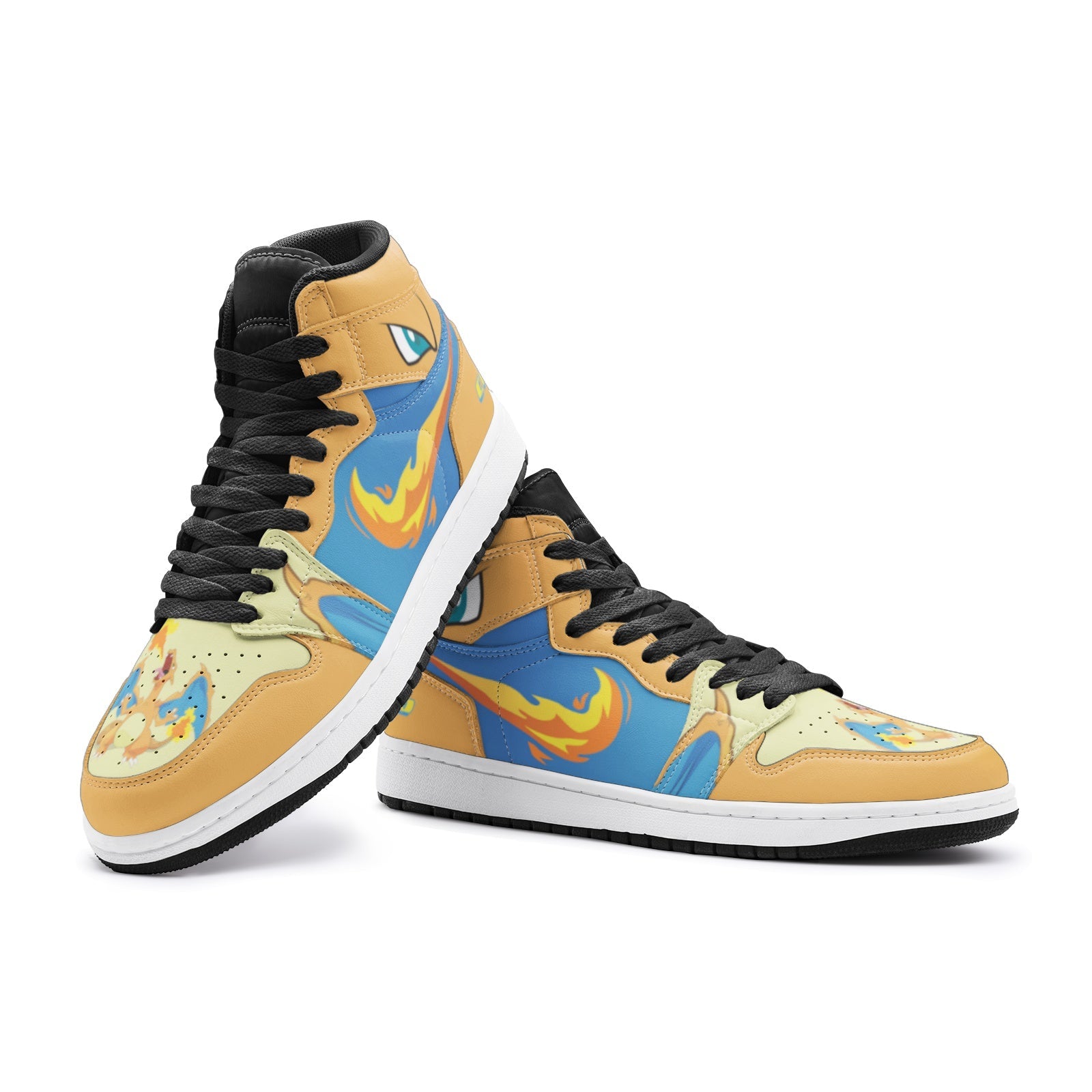 Charizard Starter Pokemon Mid 1 Basketball Shoes