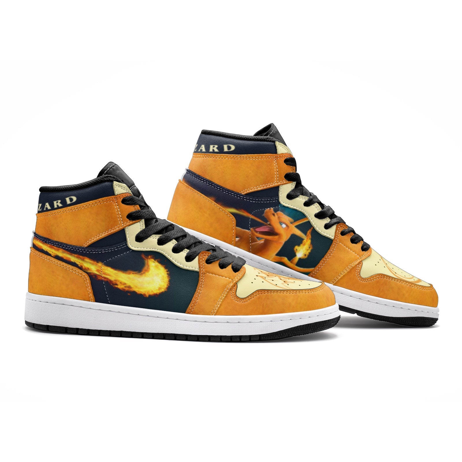 Charizard’s Flame Pokemon Mid 1 Basketball Shoes