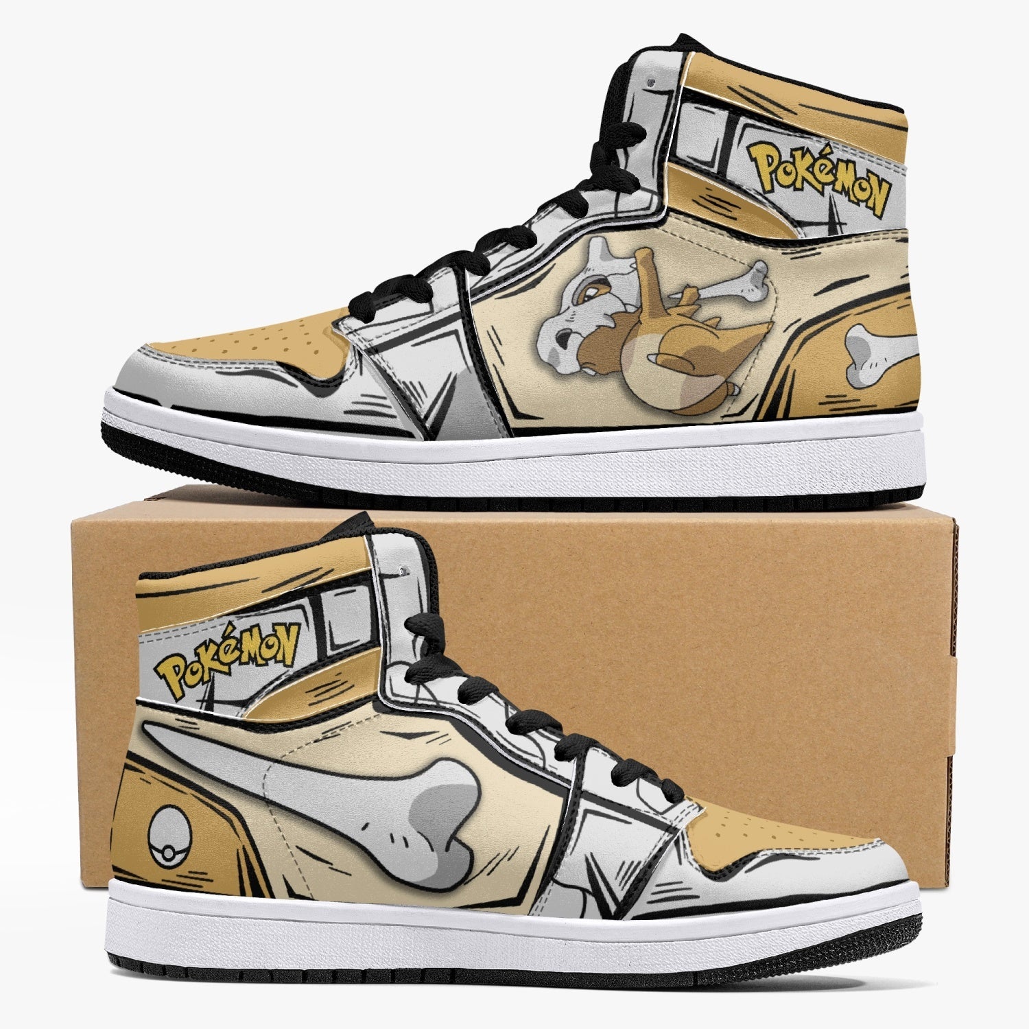 Cubone Pokemon Mid 1 Basketball Shoes