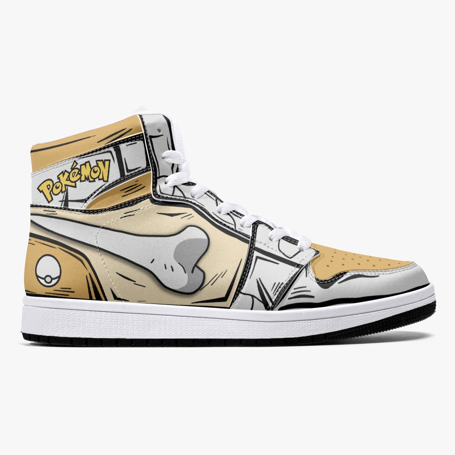 Cubone Pokemon Mid 1 Basketball Shoes