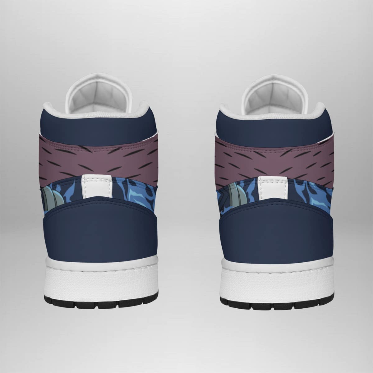 Dabi Blue Flame Basketball Shoes for My Hero Academia Fans - Mid 1 Style