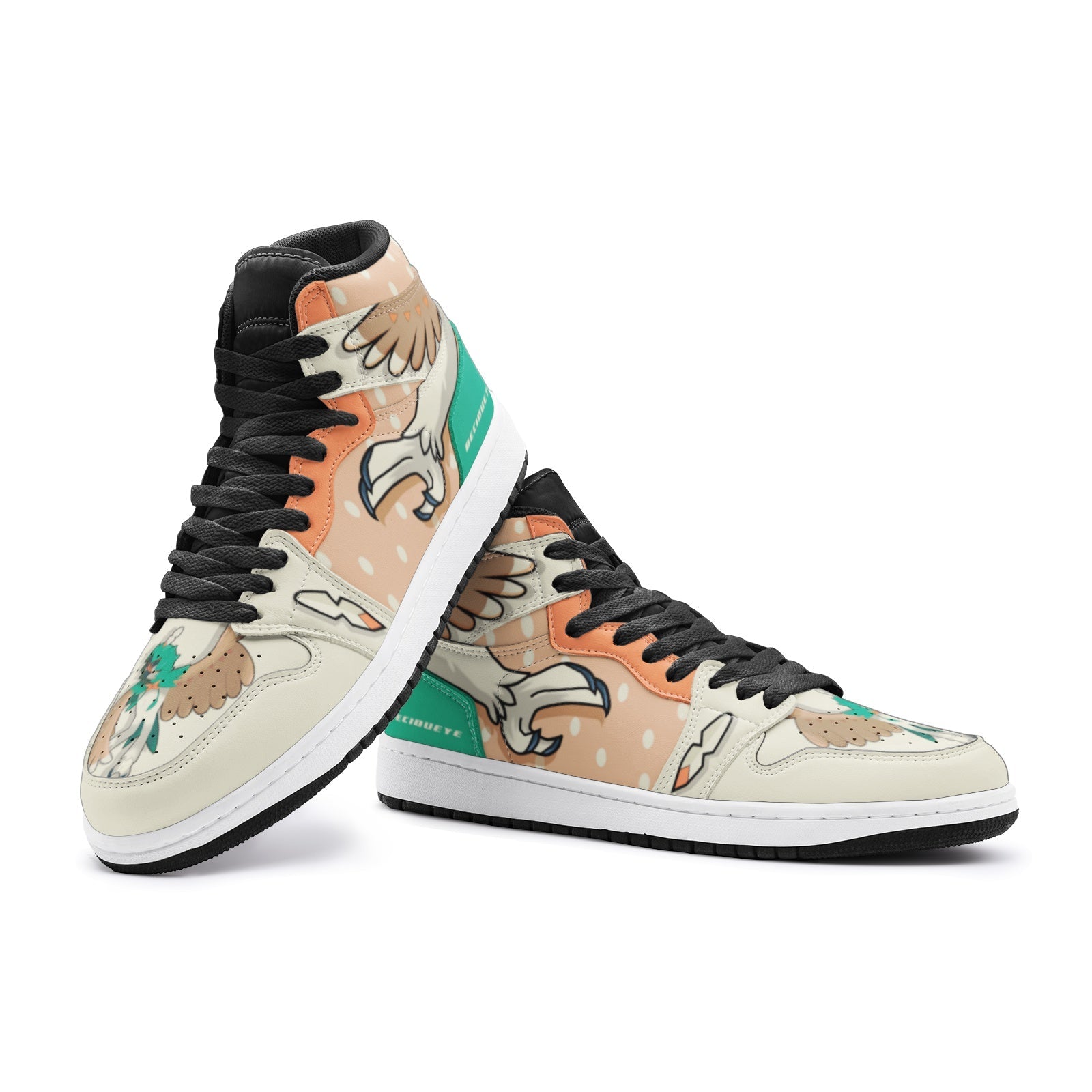 Decidueye Pokemon Mid 1 Basketball Shoes