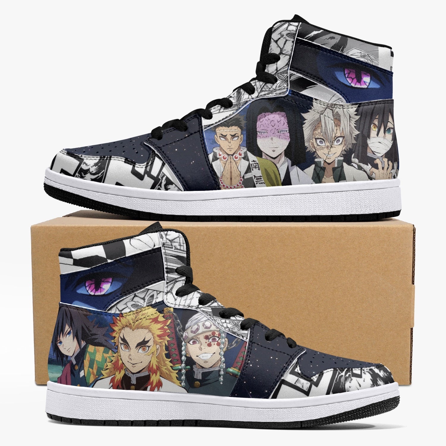 Demon Slayer Characters Mid 1 Basketball Shoes