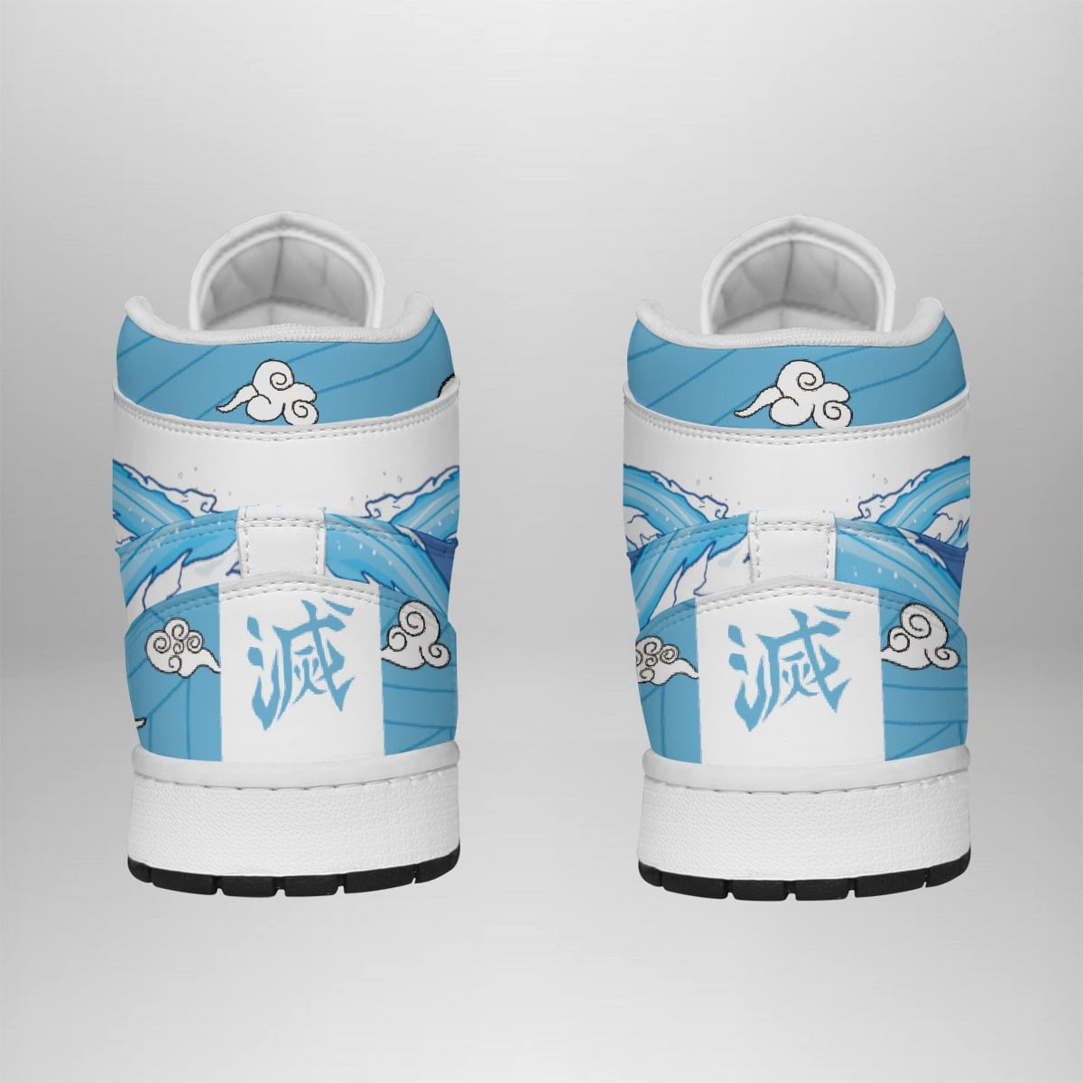 Demon Slayer Sakonji Urokodaki Mask Graphic Mid 1 Basketball Shoes for Anime Fans