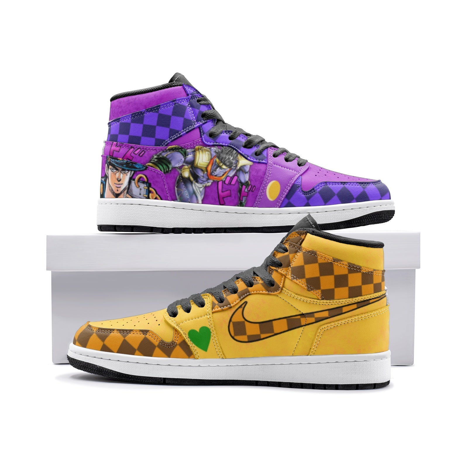 Dio Brando vs Jotaro Kujo JoJo's Bizarre Adventure V2 Mid 1 Basketball Shoes