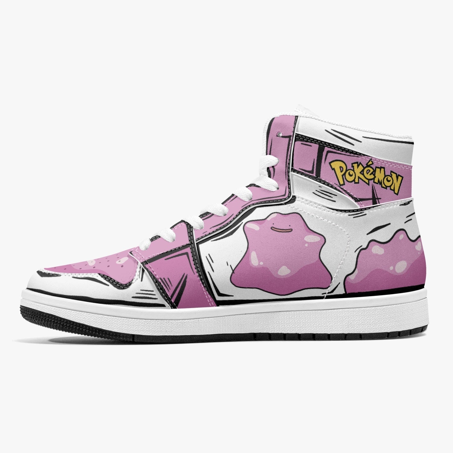 Ditto Pokemon Mid 1 Basketball Shoes