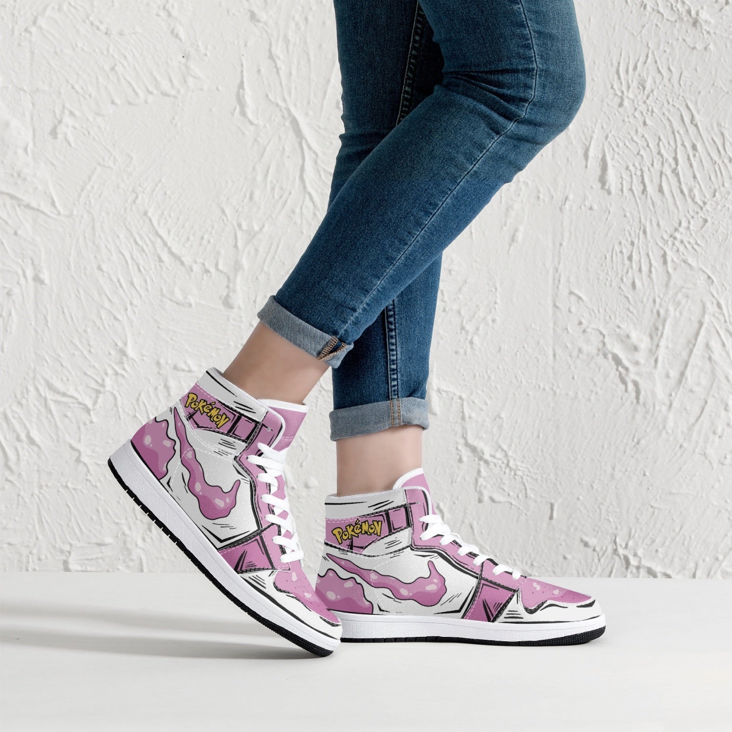 Ditto Pokemon Mid 1 Basketball Shoes
