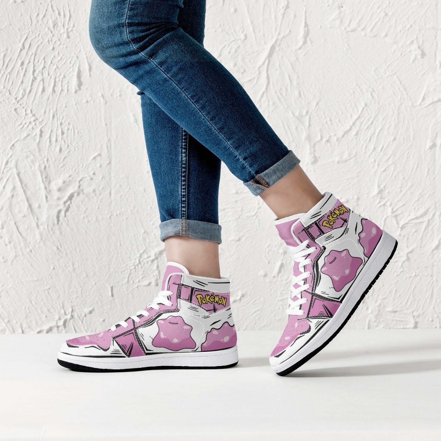Ditto Pokemon Mid 1 Basketball Shoes