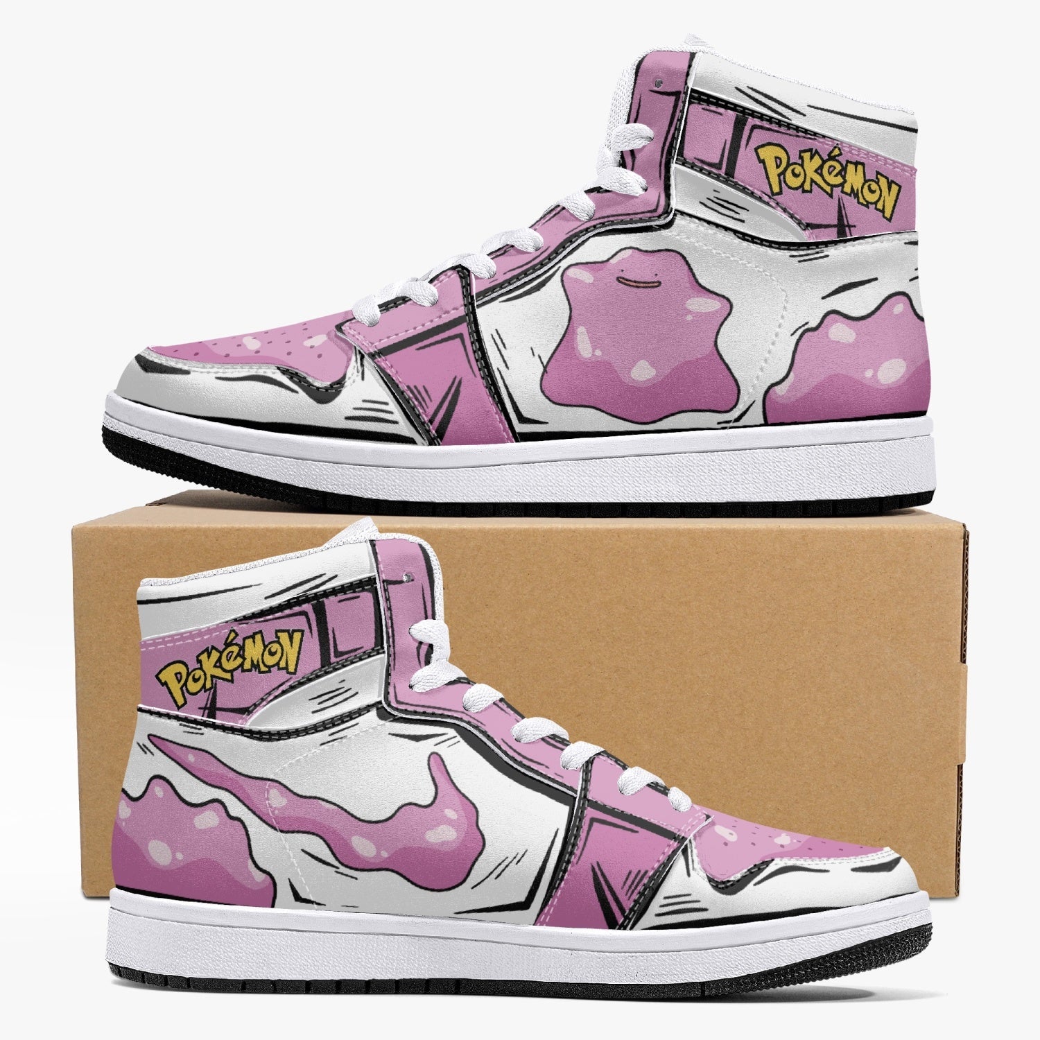 Ditto Pokemon Mid 1 Basketball Shoes
