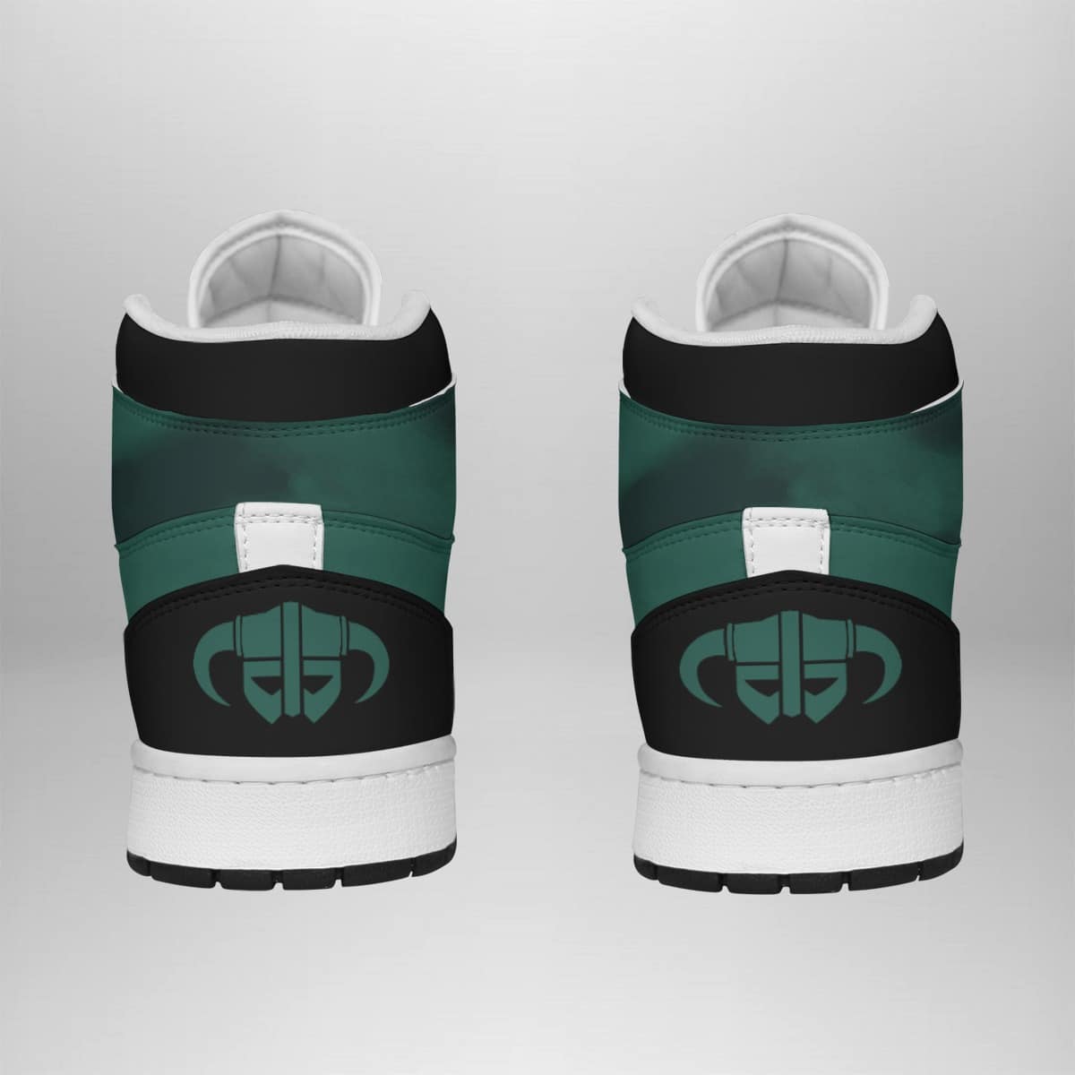 Dovahkiin Skyrim Shonen Mid 1 Basketball Shoes for Gamers and Fans