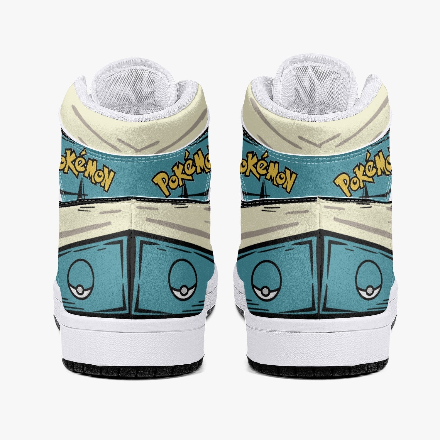 Dragonite Pokemon Mid 1 Basketball Shoes