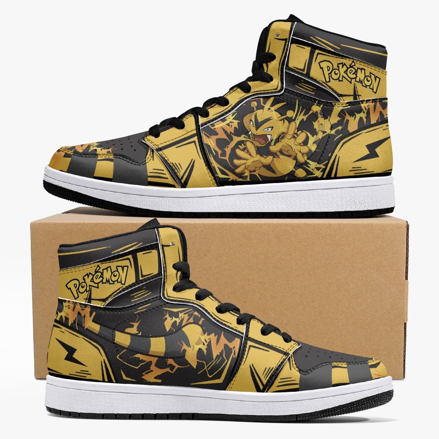 Electabuzz Pokemon Mid 1 Basketball Shoes