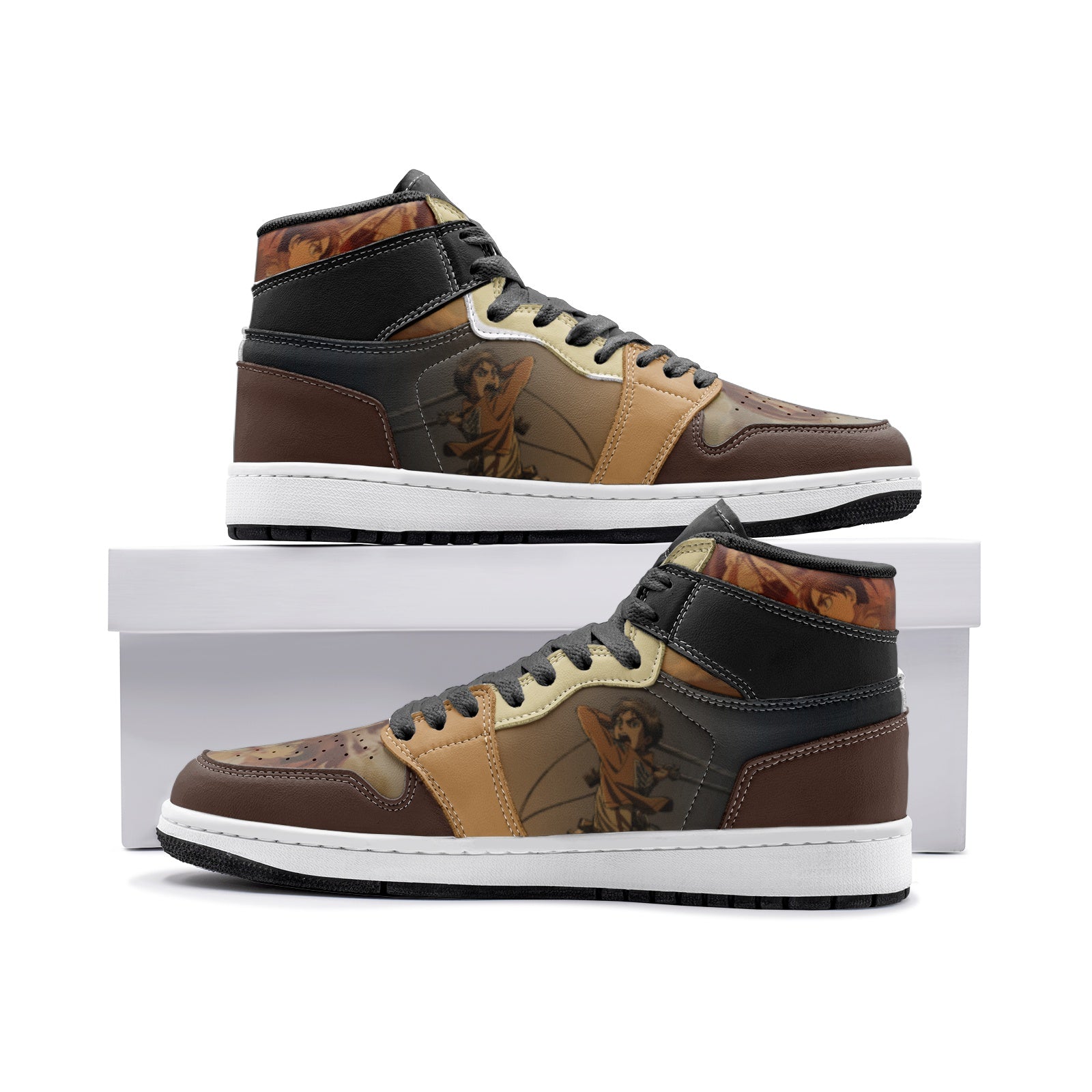 Eren Yeager Attack on Titan Mid 1 Basketball Shoes