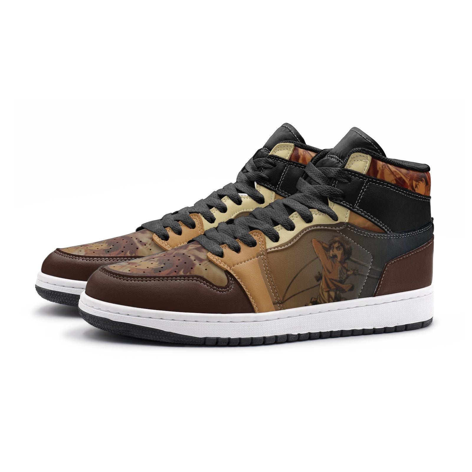 Eren Yeager Attack on Titan Mid 1 Basketball Shoes