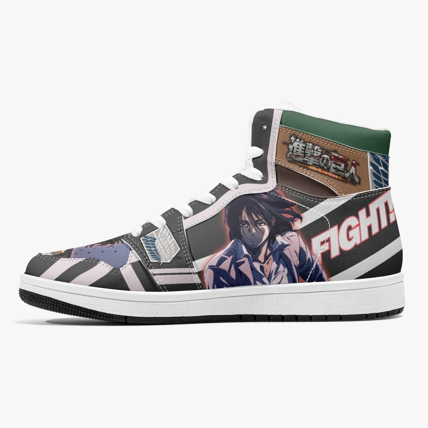Eren Yeager Timeskip Attack on Titan Mid 1 Basketball Shoes