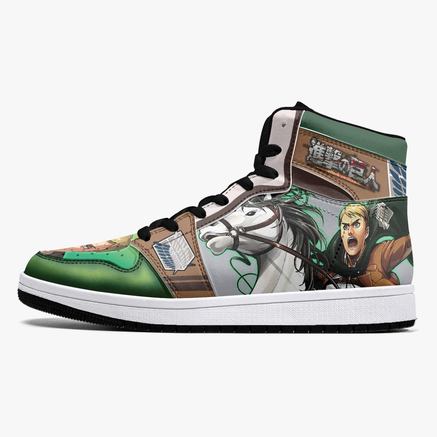 Erwin Smith Shinzou wo Sasageyo Shingeki no Kyojin Mid 1 Basketball Shoes