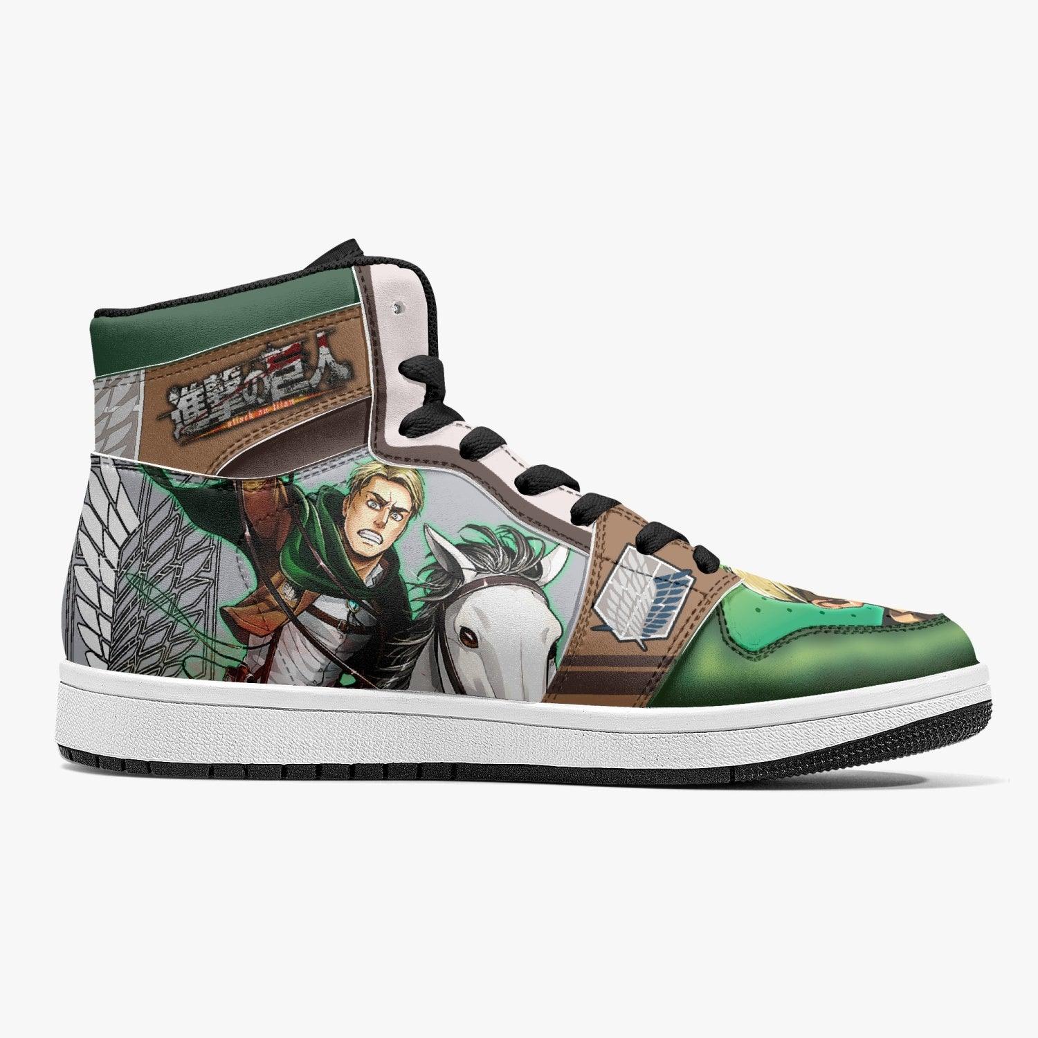 Erwin Smith Shinzou wo Sasageyo Shingeki no Kyojin Mid 1 Basketball Shoes