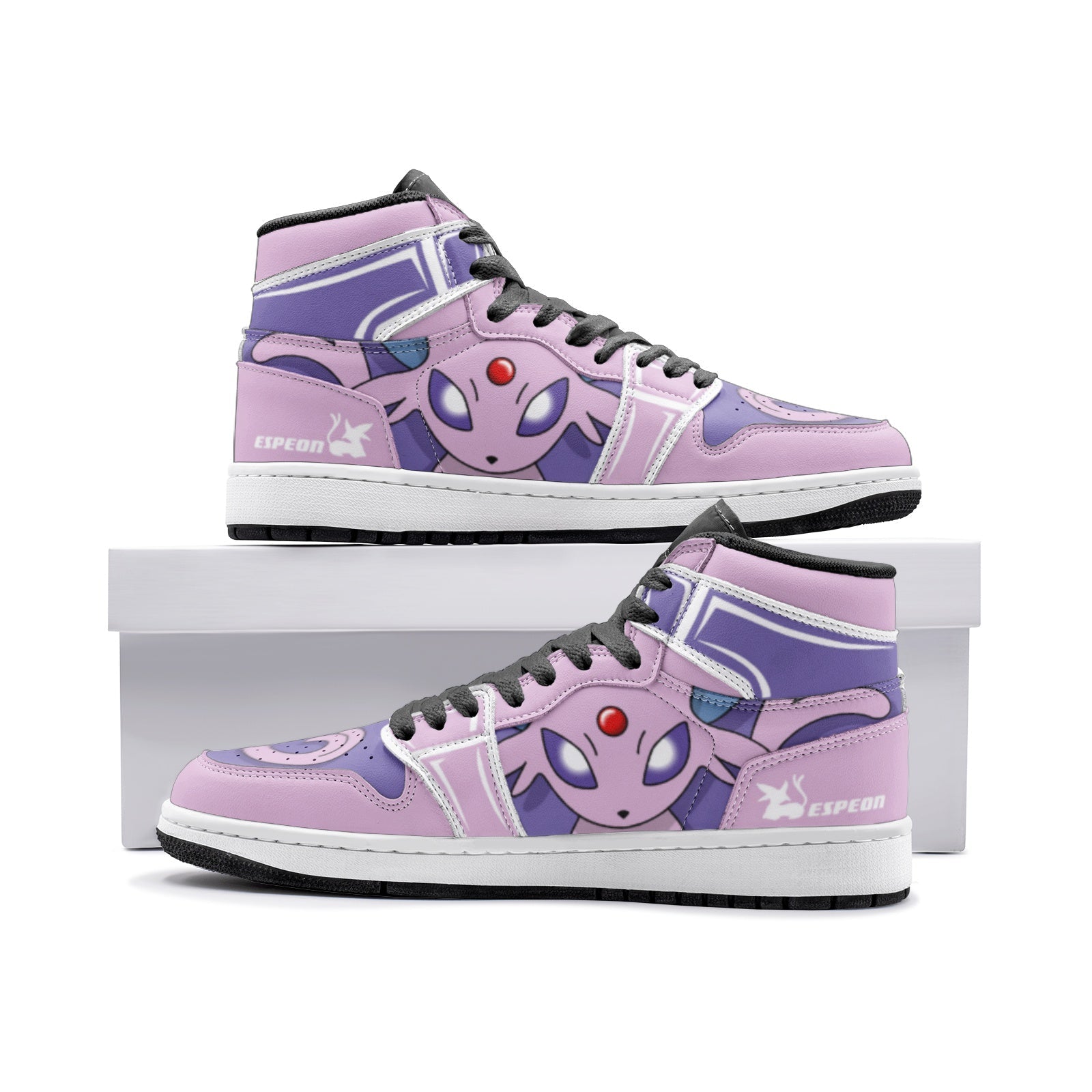 Espeon Pokemon Mid 1 Basketball Shoes