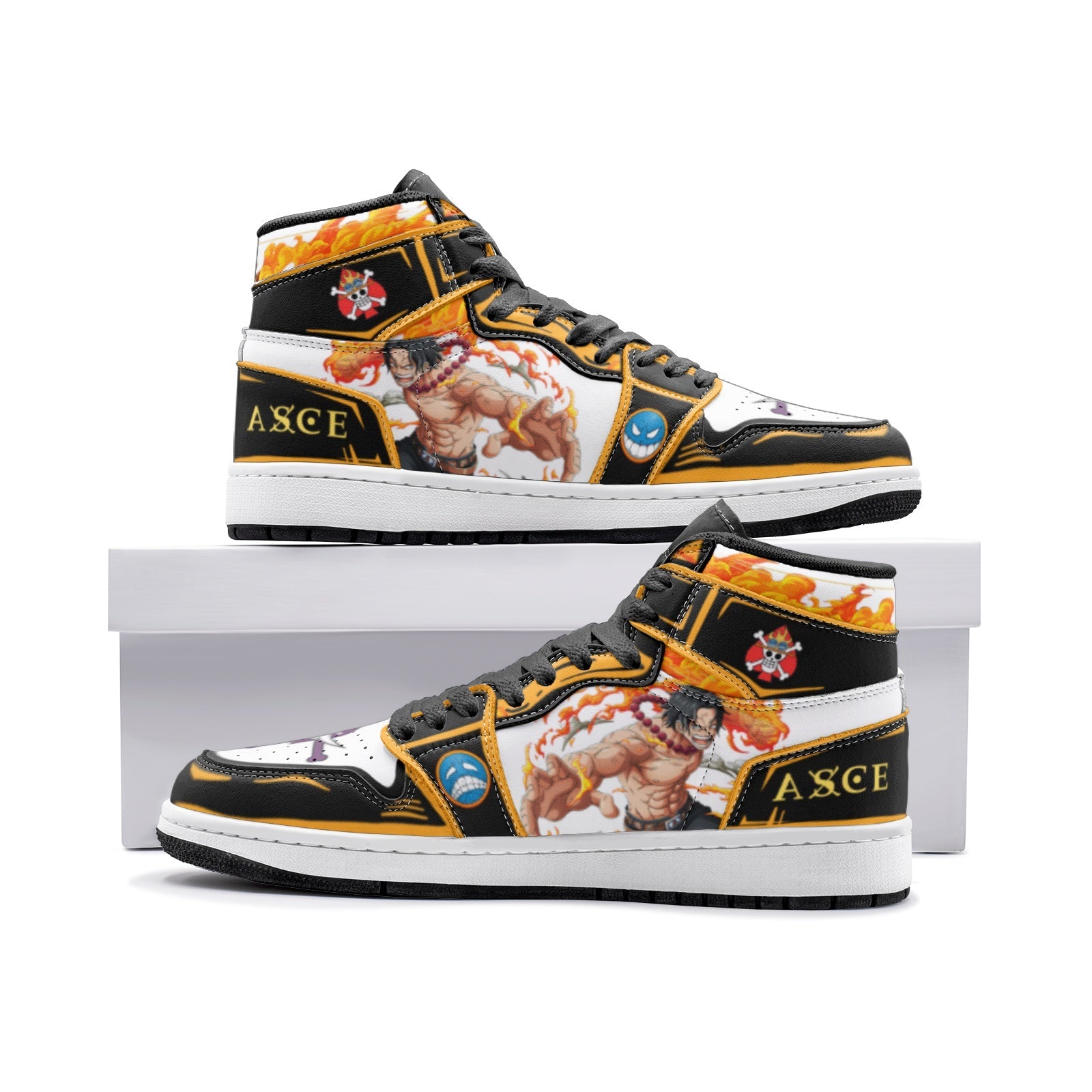 Fire Fist Ace One Piece Mid 1 Basketball Shoes