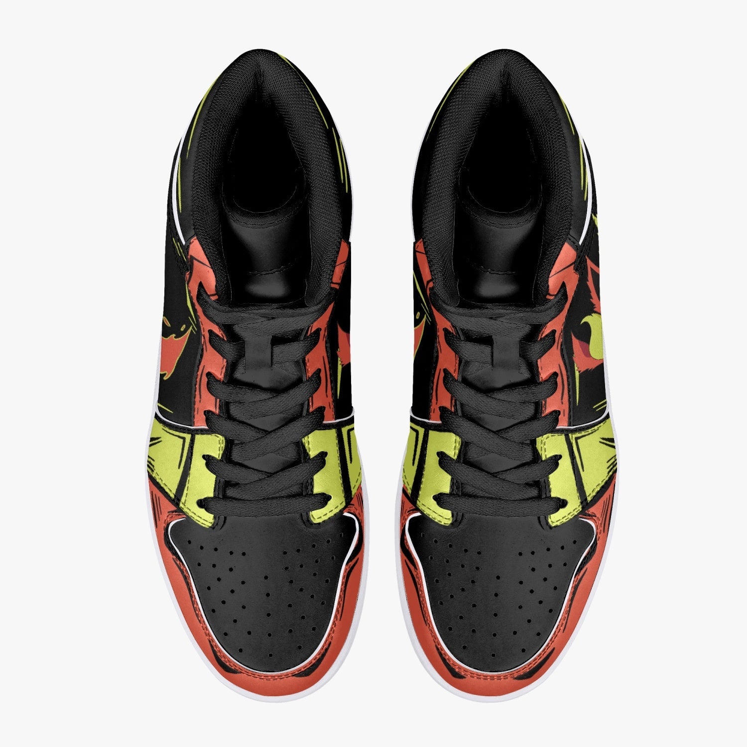 Flareon Pokemon Mid 1 Basketball Shoes