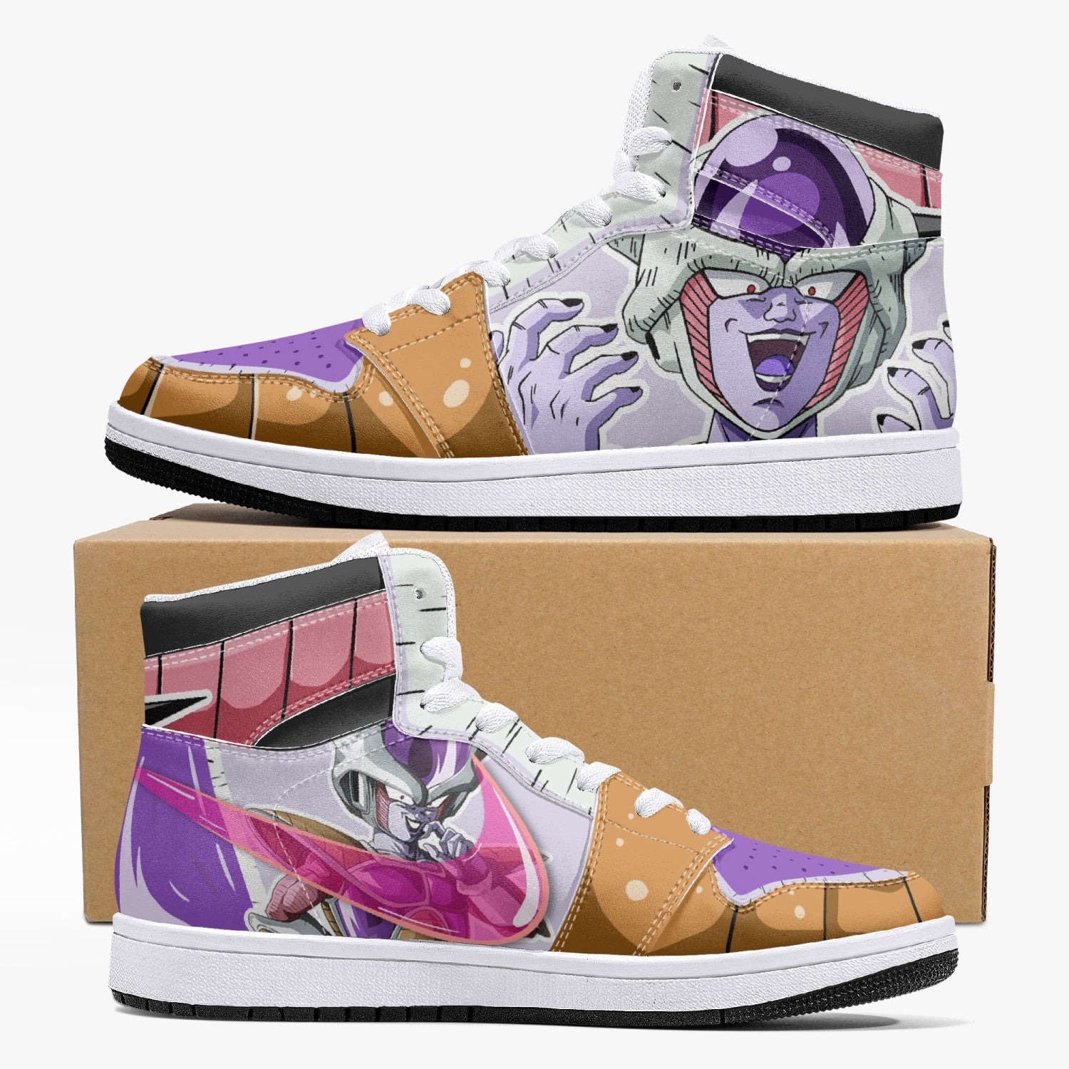 Frieza Force First Form Dragon Ball Z Mid 1 Basketball Shoes