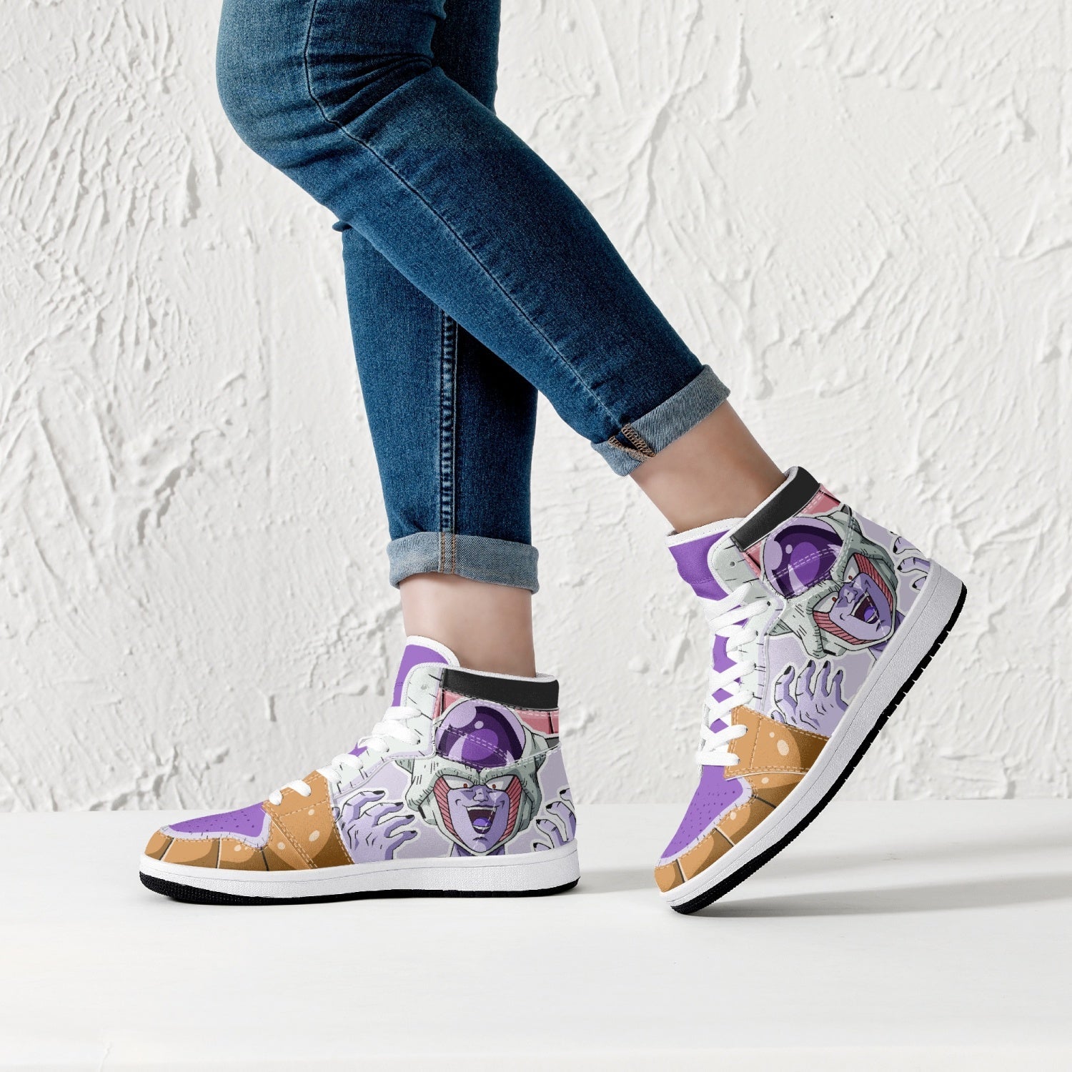 Frieza Force First Form Dragon Ball Z Mid 1 Basketball Shoes