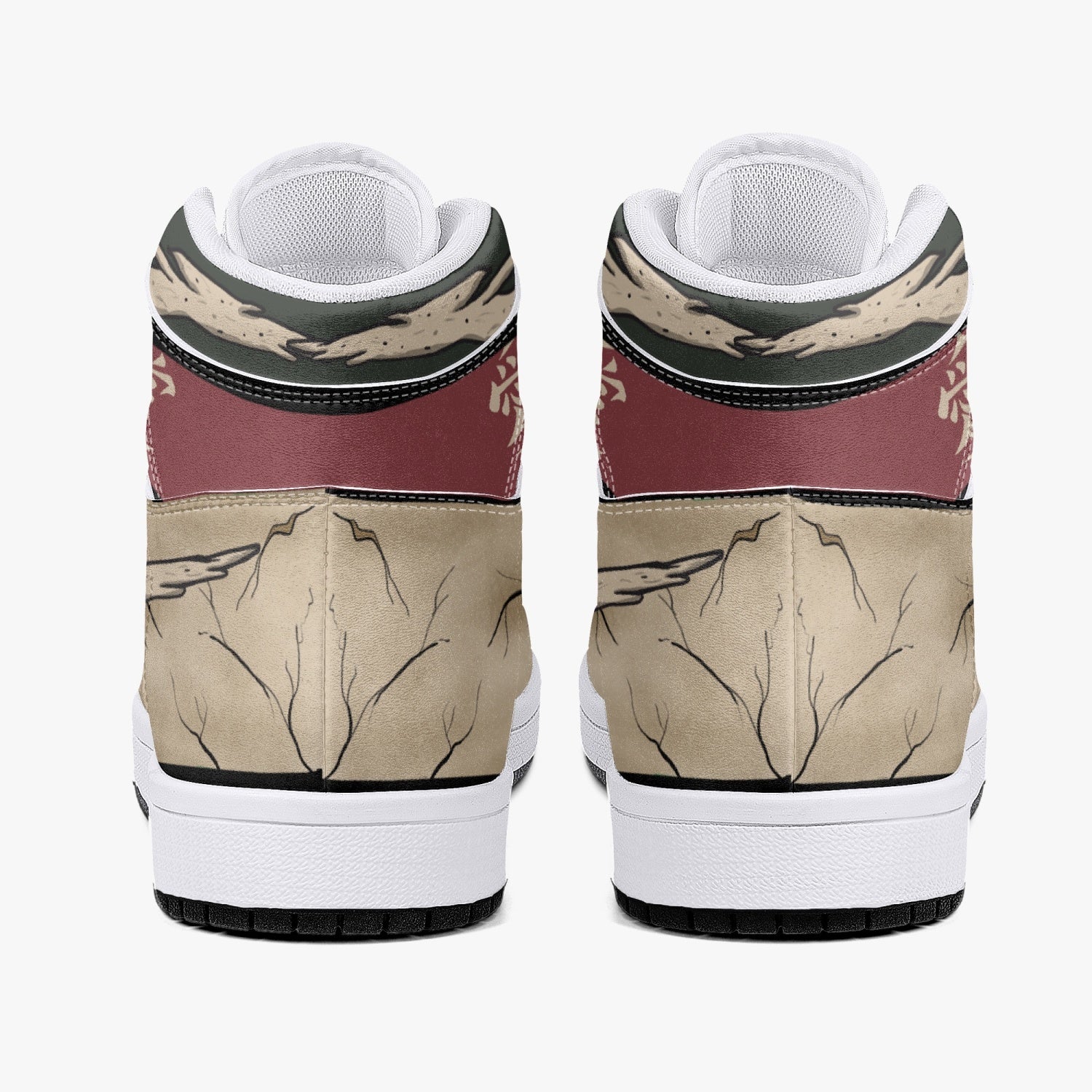 Gaara Naruto Mid 1 Basketball Shoes