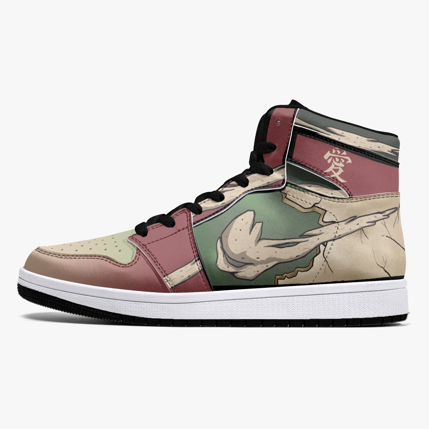 Gaara Naruto Mid 1 Basketball Shoes