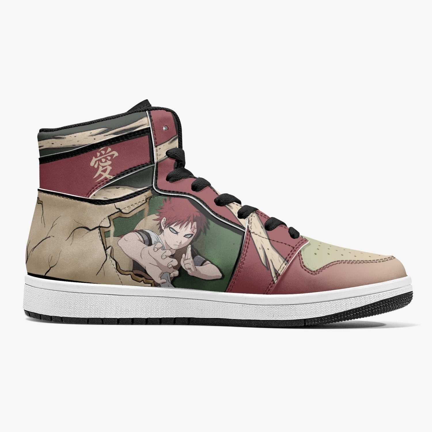 Gaara Naruto Mid 1 Basketball Shoes