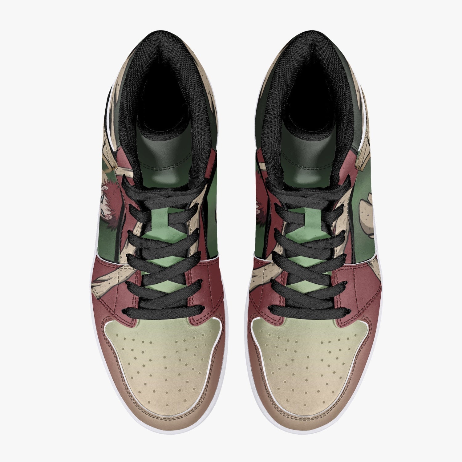 Gaara Naruto Mid 1 Basketball Shoes
