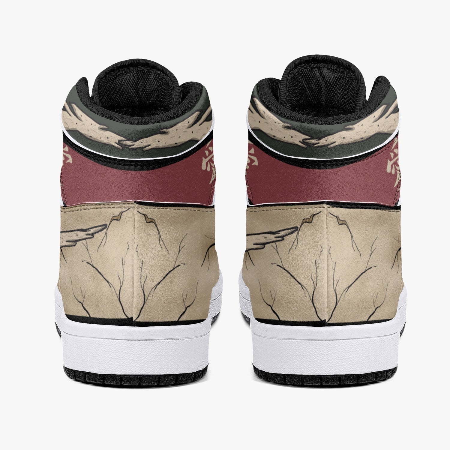 Gaara Naruto Mid 1 Basketball Shoes