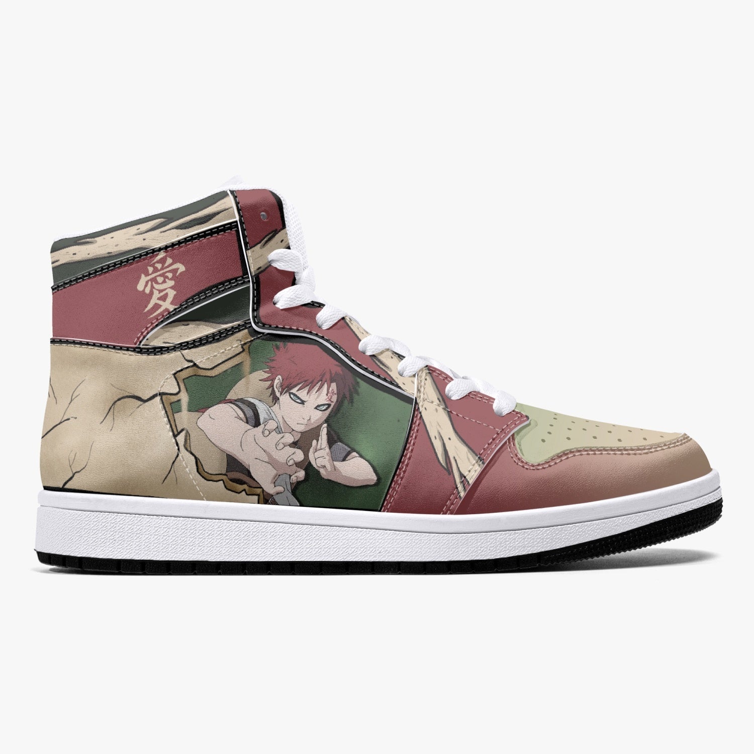Gaara Naruto Mid 1 Basketball Shoes