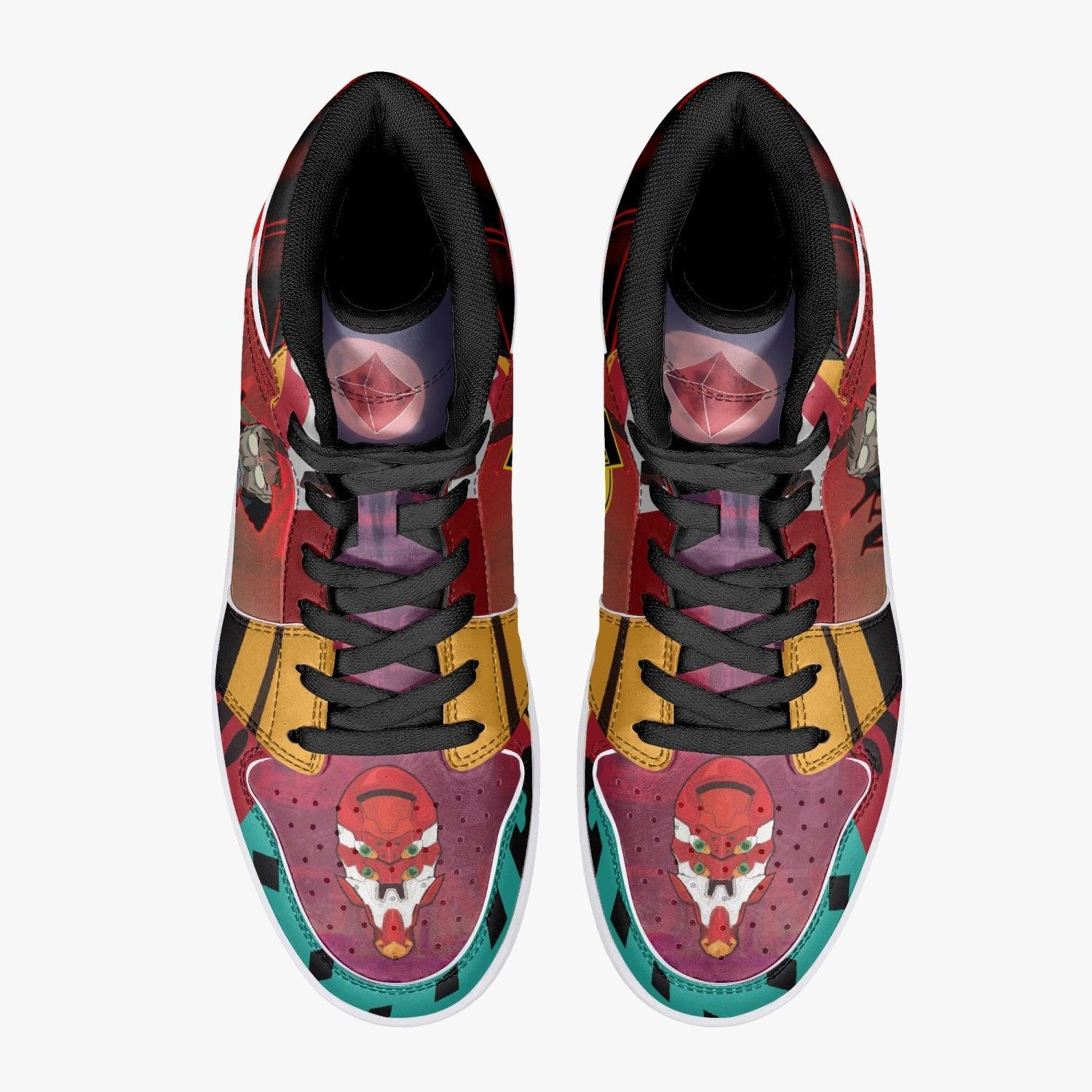 Gendo Ikari Eva Unit 02 Neon Genesis Evangelion Mid 1 Basketball Shoes